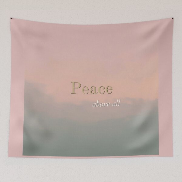 Item preview, Peace Over Everything – Calm Healing Affirmation Quote designed and sold by CosmicQuietLab.