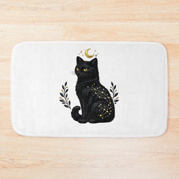 Item preview, Witchy Black Cat Celestial Constellation Moon Magic designed and sold by tineldesign.