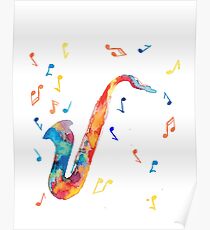 Saxophone Poster