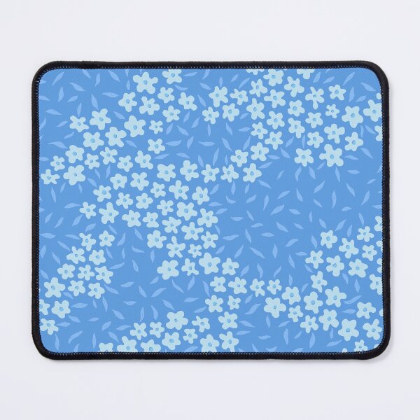 Item preview, Calm Blue Tossed Ditsy Florals of Rain and Petrichor designed and sold by Seratomine.