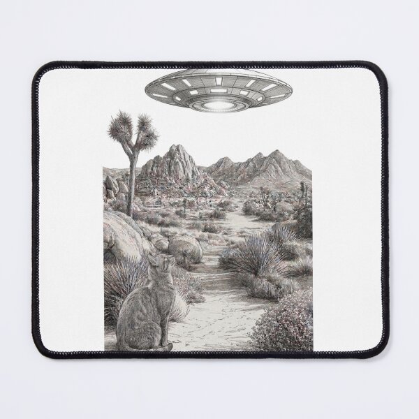 Item preview, Retro dessert cat with flying saucer designed and sold by Bluebird Crafted Tee.