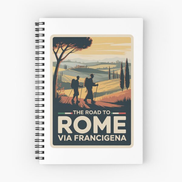 Item preview, Via Francigena Road To Rome Vintage Poster designed and sold by LukaRealm.
