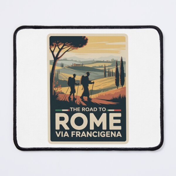 Item preview, Via Francigena Road To Rome Vintage Poster designed and sold by LukaRealm.