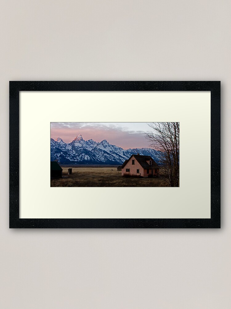 Alternate view of Peach House, Mormon Row, Tetons Framed Art Print
