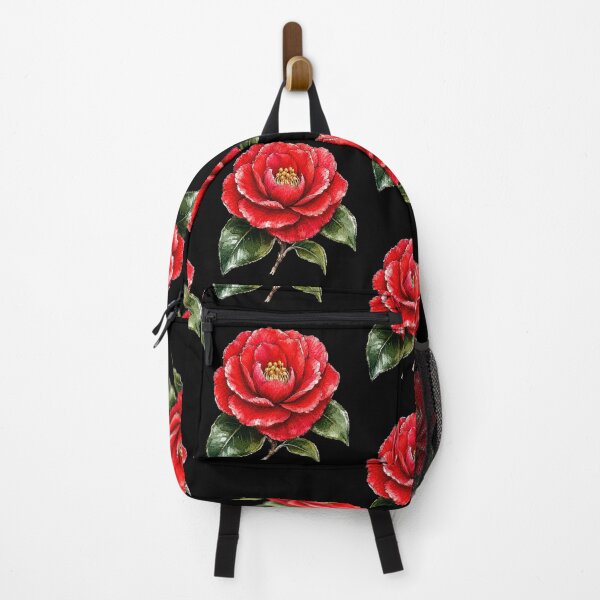 Item preview, Scarlet Camellia Illustration | Vintage Botanical Watercolor Art designed and sold by ColorSplash123.