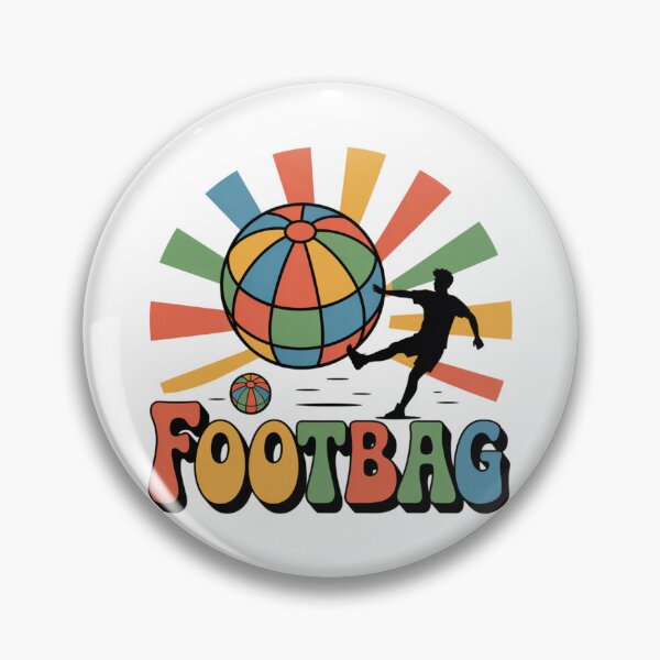 Item preview, Footbag Hacky Sack Retro 90s Groovy Sticker designed and sold by LukaRealm.