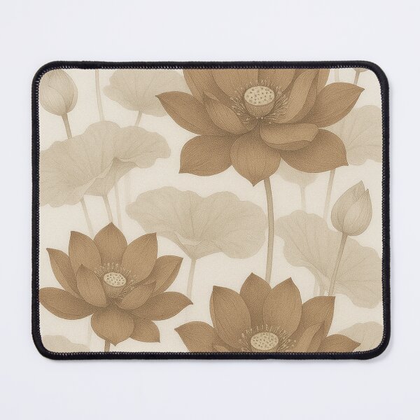 Item preview,  Exclusive Fashion Vintage Lotus – Elegant Sepia Floral Art designed and sold by Karszul.