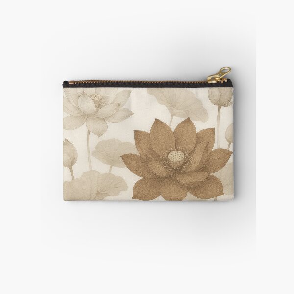 Item preview,  Exclusive Fashion Vintage Lotus – Elegant Sepia Floral Art designed and sold by Karszul.