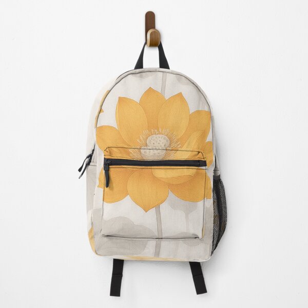 Item preview, Exclusive Fashion Golden Lotus – Elegant Yellow Floral Artwork designed and sold by Karszul.