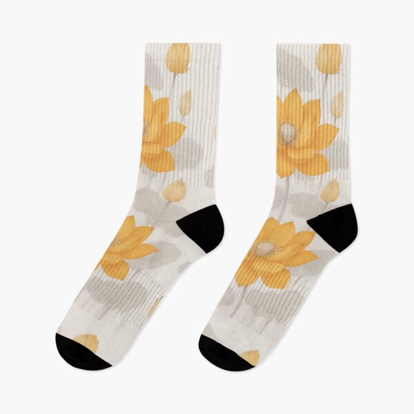 Item preview, Exclusive Fashion Golden Lotus – Elegant Yellow Floral Artwork designed and sold by Karszul.