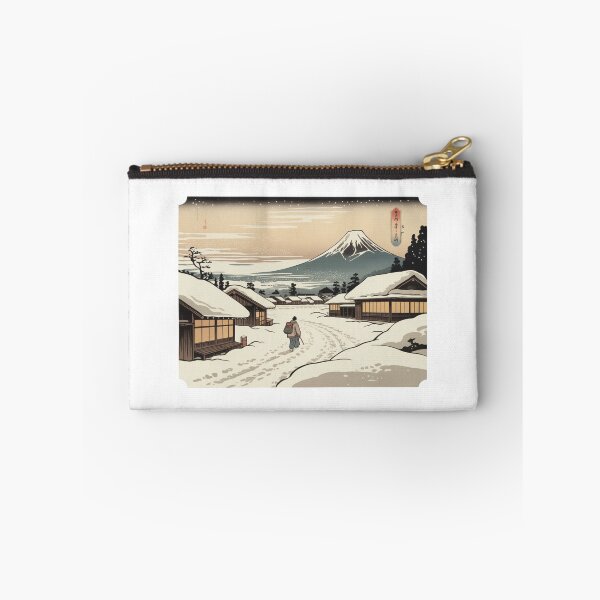 Item preview, Japanese Winter Village Ukiyo-e Art Printweezer pinkerton designed and sold by LukaRealm.