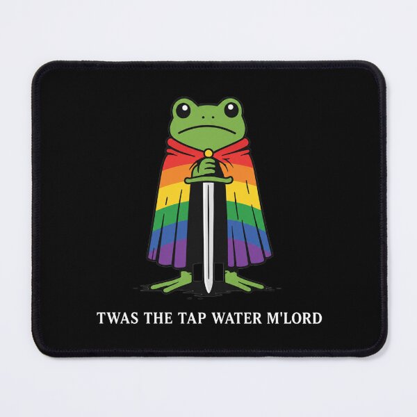 Item preview, Funny Twas the Tap Water Funny Frog LGBTQ Pride designed and sold by NicowrmSArt.
