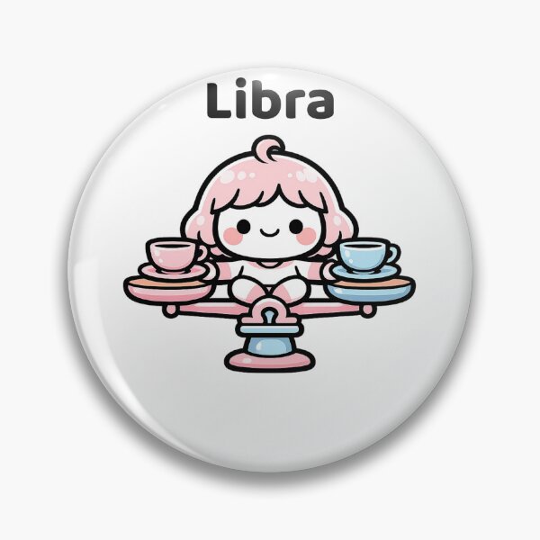 Item preview, Cute Libra Zodiac Balance Character Kawaii Astrology designed and sold by creativiteemom.