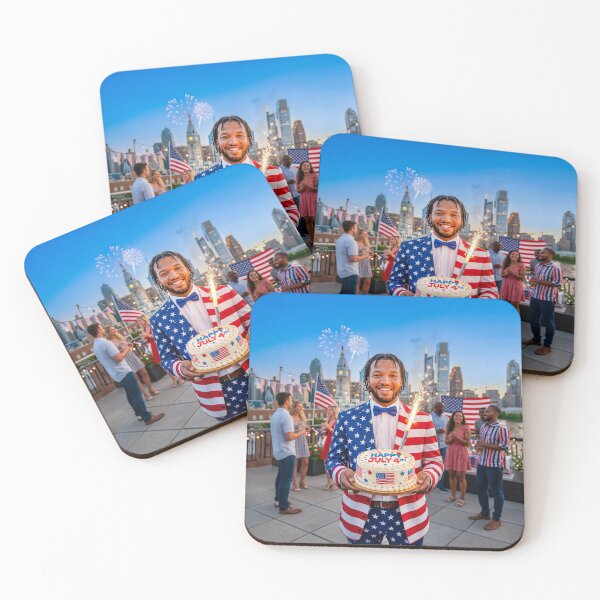Item preview, Jalen Brunson NY Knicks Happy July 4 designed and sold by Home Decor Art.