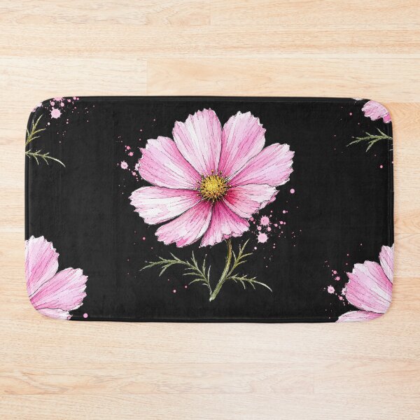 Item preview, Pink Cosmos Illustration | Watercolor Botanical Wildflower Art designed and sold by ColorSplash123.