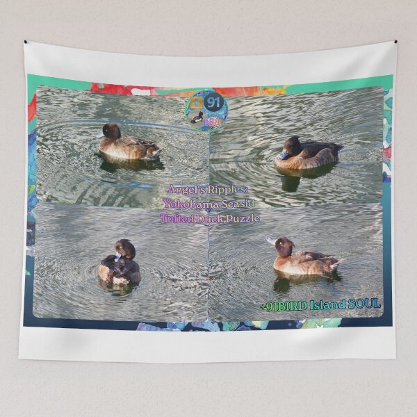 Item preview, Angel's Ripples: Yokohama Seaside Tufted Duck Premium Puzzle designed and sold by Plus91BIRD.