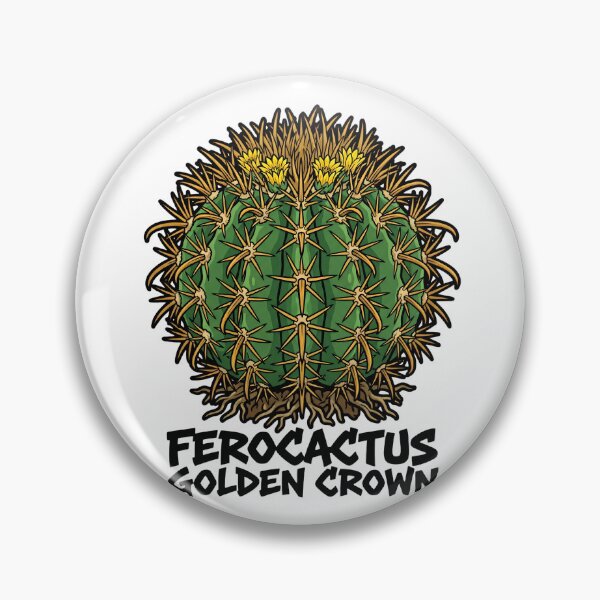 Item preview, Golden Crown Ferocactus Street Art Vector Graphic① designed and sold by GreenDivisionJP.