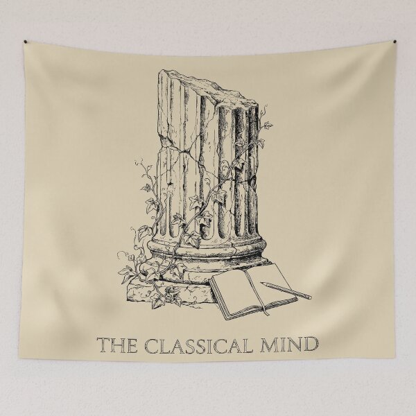 Item preview, Doric Column Ivy Arch - Light Academia Aesthetic designed and sold by bapupa.