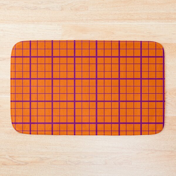 Item preview, Purple On Orange Grid Windowpane Plaid Design  designed and sold by PatternTitan.