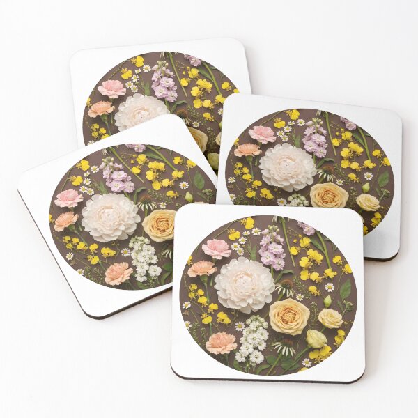 Item preview, Moody Autumn Botanical Mandala on Brown Background designed and sold by HornbillDesign.