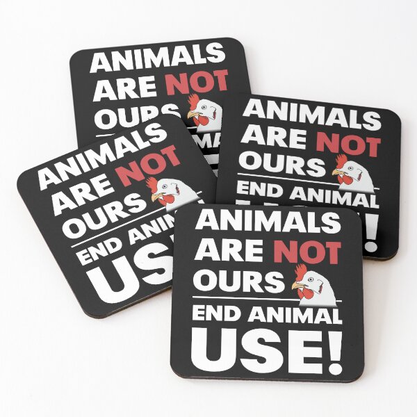 Item preview, Animals are not ours - End animal USE (for dark backgrounds) designed and sold by ArseniForFreedom.