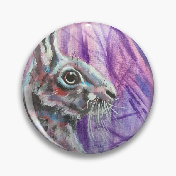 Item preview, Purple hare original oil painting  designed and sold by tattooclumsey.