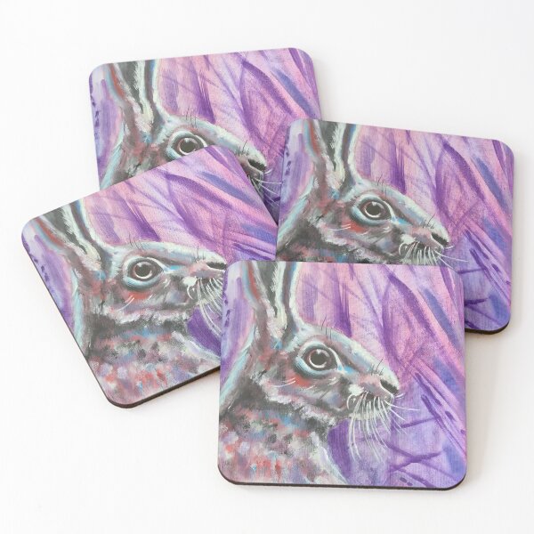 Item preview, Purple hare original oil painting  designed and sold by tattooclumsey.