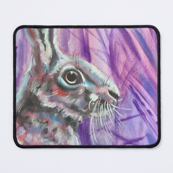 Item preview, Purple hare original oil painting  designed and sold by tattooclumsey.