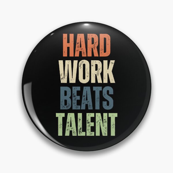 Item preview, Hard Work Beats Talent Motivational Quote For Athletes Entrepreneurs And Success Seekers designed and sold by HumansStuck12.