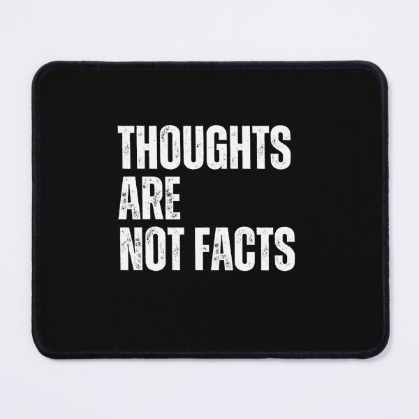 Item preview, Thoughts Are Not Facts Mental Health Mindfulness Psychology Quote designed and sold by RetroMini2026.