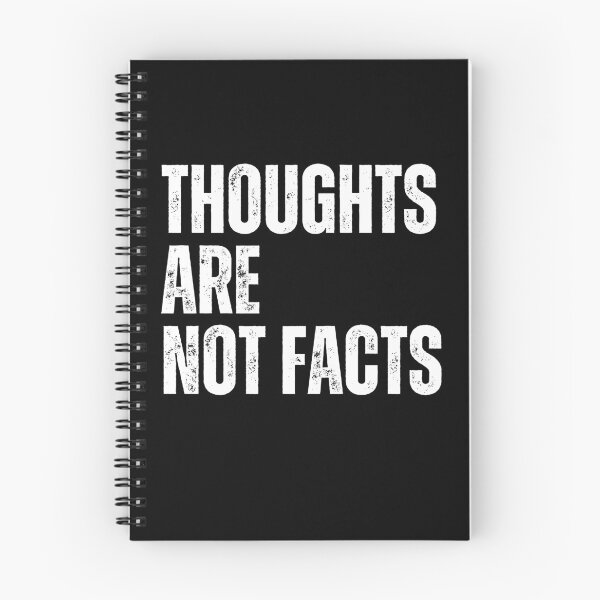 Item preview, Thoughts Are Not Facts Mental Health Mindfulness Psychology Quote designed and sold by RetroMini2026.