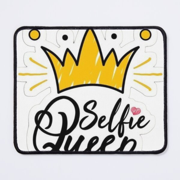 Item preview, Selfie Queen Typography Crown Sticker - Fun Graphic Art ! designed and sold by Ulikedigital14.