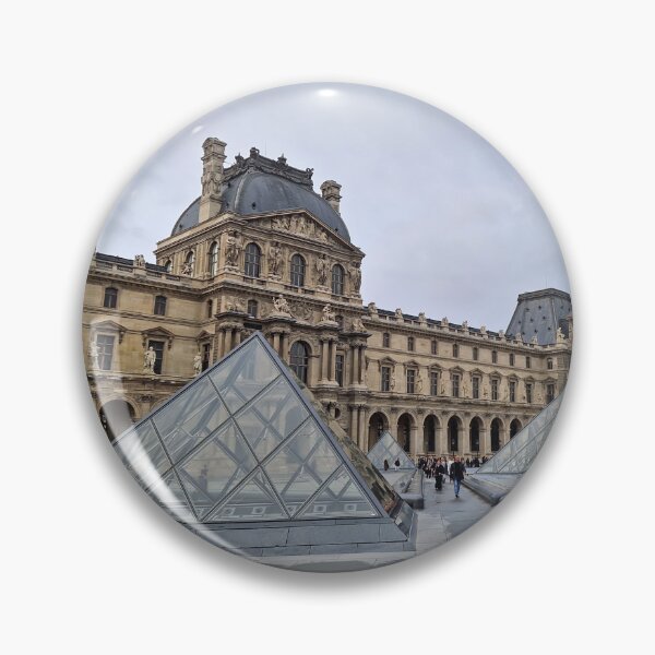 Item preview, The ornate facade and glass Pyramid of Louvre designed and sold by psychoshadow.