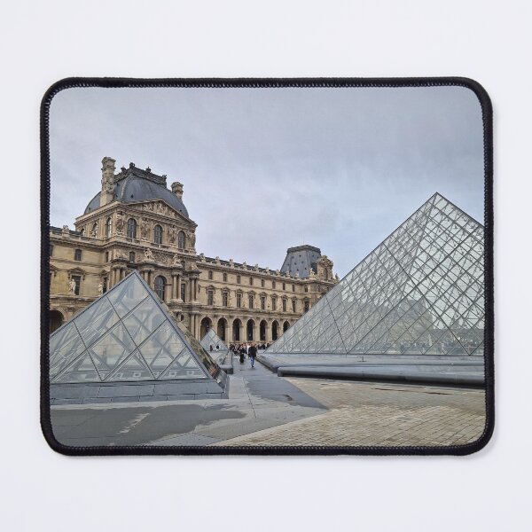 Item preview, The ornate facade and glass Pyramid of Louvre designed and sold by psychoshadow.