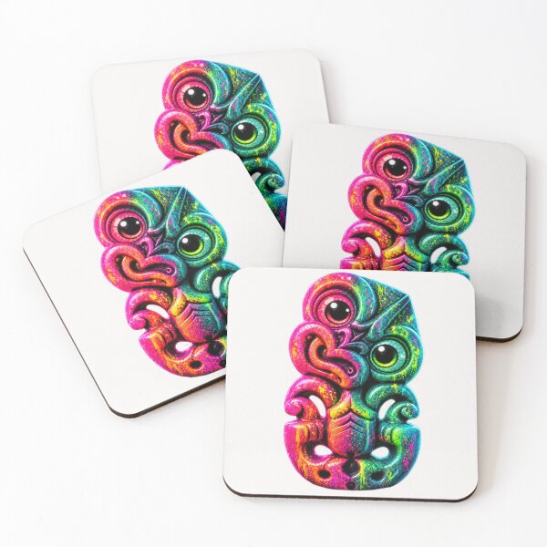 Item preview, Tropical Neon Hei Tiki  designed and sold by SkruffyInk.