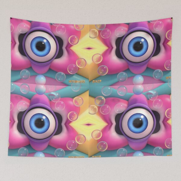 Item preview, One Blue Eye Open Amid the Bubbles  designed and sold by Cynthia De Moss aka Dutchess333.