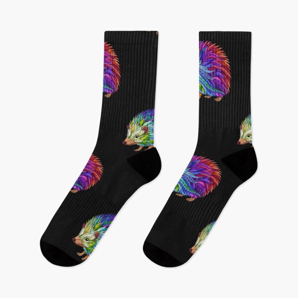 Item preview, Rainbow Hedgehog – Psychedelic Color Burst Wildlife Art designed and sold by Karszul.