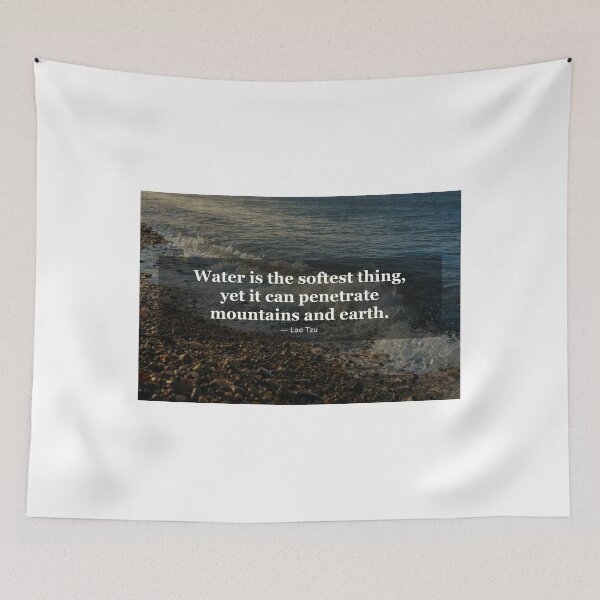 Item preview, Water is the softest thing, yet it can penetrate mountains | Lao Tzu | Photography Print designed and sold by AmberSkyPhoto.