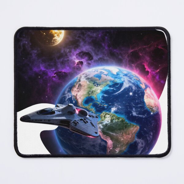 Item preview, Space Escape Sci-Fi Spaceship Leaving Earth designed and sold by vsl363.