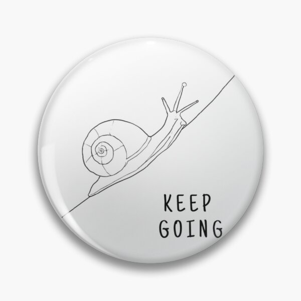 Item preview, Steady Climb – Snail Moving Uphill Line Art designed and sold by Karszul.