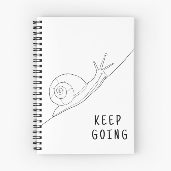 Item preview, Steady Climb – Snail Moving Uphill Line Art designed and sold by Karszul.