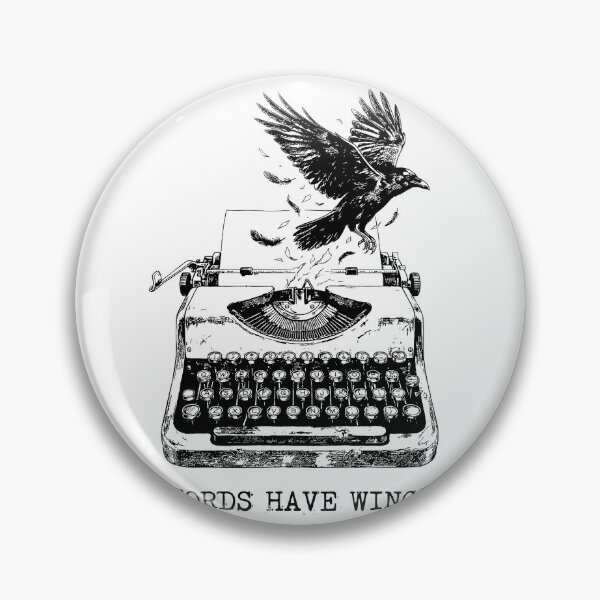 Item preview, Typewritten Heart Paper Crow - Poetcore designed and sold by bapupa.