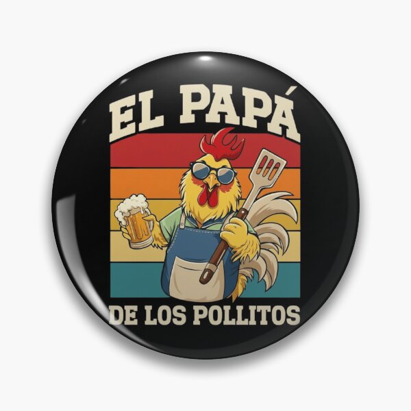 Item preview, El Papa De Los Pollitos Retro Rooster Grilling BBQ Father's Day designed and sold by haitrieuic96.