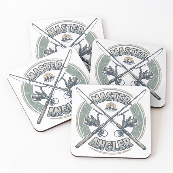 Item preview, Master Angler Vintage Fishing Rods Retro Design designed and sold by Zeneris.