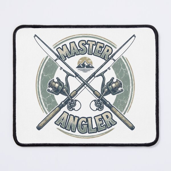 Item preview, Master Angler Vintage Fishing Rods Retro Design designed and sold by Zeneris.