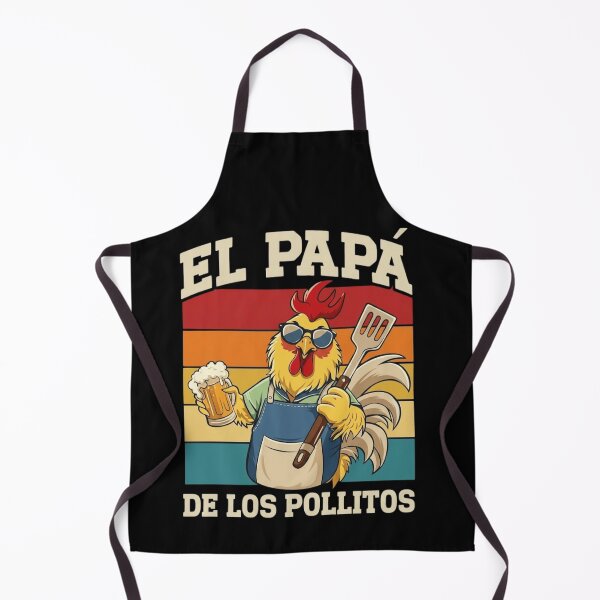 Item preview, El Papa De Los Pollitos Retro Rooster Grilling BBQ Father's Day designed and sold by haitrieuic96.