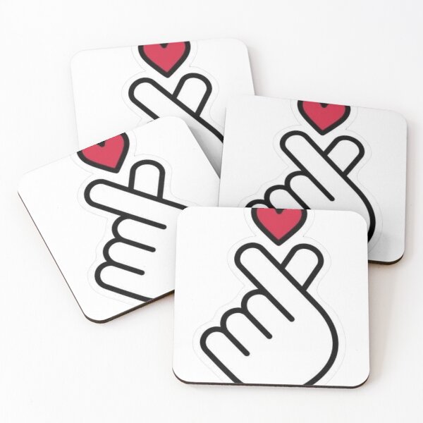 Item preview, Trendy K-Pop Finger Heart Graphic Sticker ! Minimalist Korean Finger Heart Love Design ! Cute Korean Saranghae Hand Heart Symbol designed and sold by Ulikedigital14.