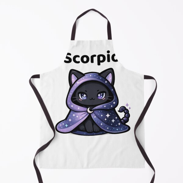 Item preview, Cute Scorpio Zodiac Mystery Cat Kawaii Astrology designed and sold by creativiteemom.