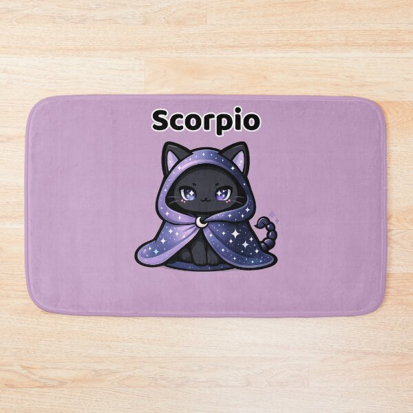 Item preview, Cute Scorpio Zodiac Mystery Cat Kawaii Astrology designed and sold by creativiteemom.