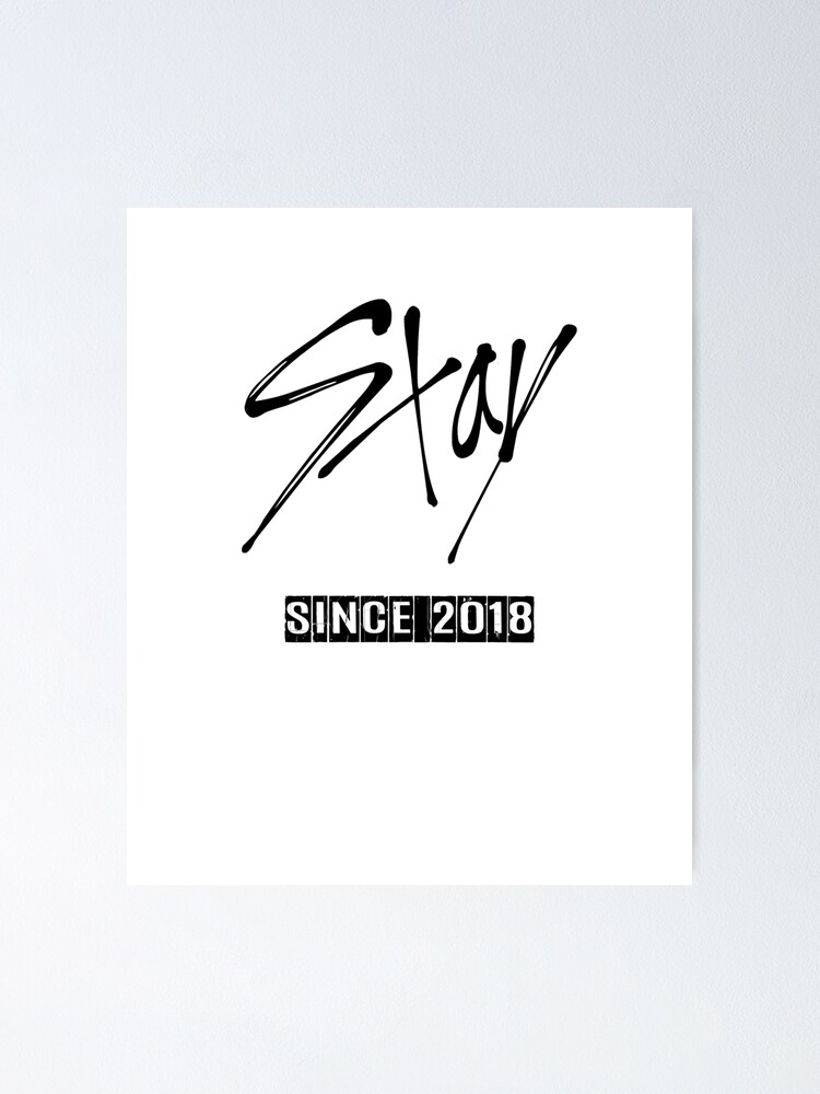 kpop stray kids fandom name stay poster by lysavn redbubble redbubble